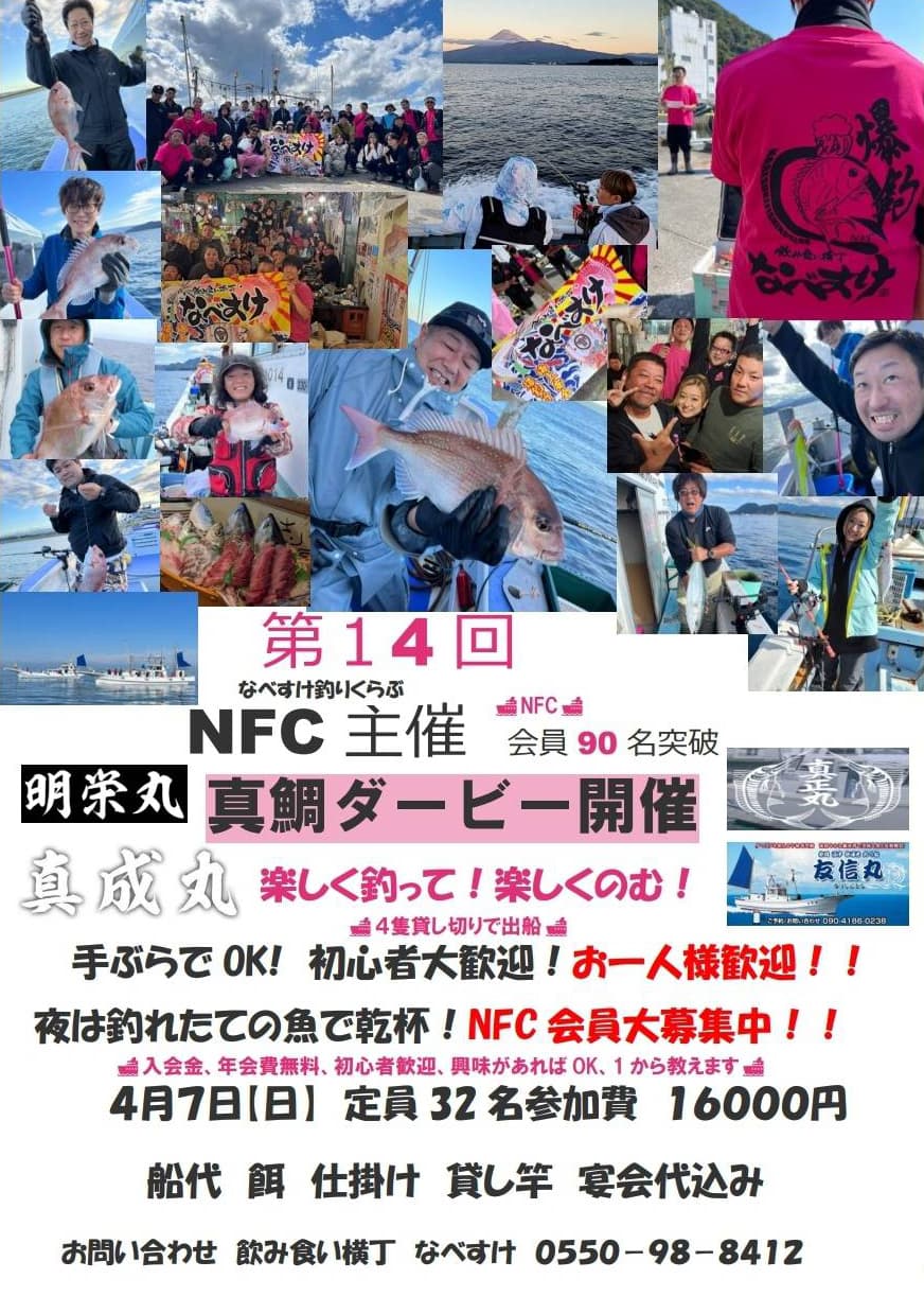 真鯛ダービー開催｜静岡グルメ＆串揚げ ここだらぁ
